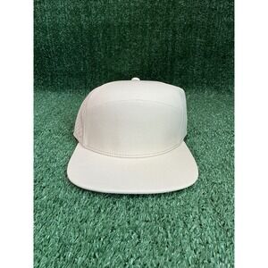 Melin Trenches Hydrolite Snapback Hat Bone White Small Performance Baseball Cap